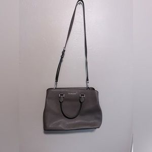 Michael Kors SAVANNAH Satchel Saffiano Leather coffee Handbag Shoulder Bag